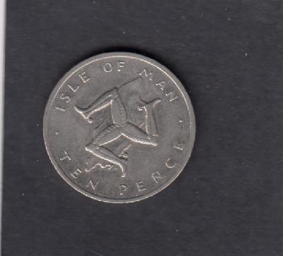 Beschrijving: 10 Pence  MAP  